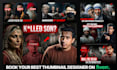 design professional cinematic documentary youtube thumbnails