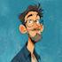draw a funny caricature with my style
