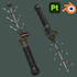 make a game ready model of a weapons