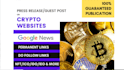 crypto PR distribution on top news sites