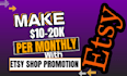 do etsy shop promotion and etsy SEO
