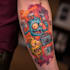 create unique newschool, cartoony tattoo design