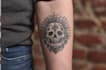 draw a custom linocut style flash tattoo design