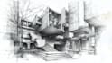 do hand drawn architectural sketches