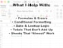 fix broken google and excel spreadsheets and formulas