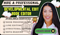 developmental edit copy and line edit, beta read dark fantasy and romance novel