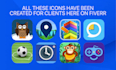create a custom app logo or icon design