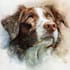 make watercolor pet portrait