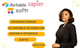 fix airtable automation, database issues, and zapier integration