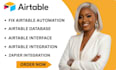 fix airtable automations and workflows, be airtable expert airtable interface