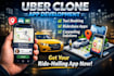 develop an uber clone taxi booking, rideshare carpooling app