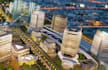 develop 3d landscape master plan, city public park, site layout, plot map render