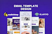 make a professional editable drag and drop email template