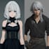 do a anime couple character art anime style