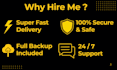 quickly fix wordpress bugs, critical errors, broken sites