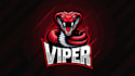 design outstanding red viper snake logo  with express delivery