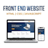 design modern responsive front end website using HTML CSS js