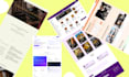 design a unique and creative website landing page UI