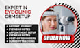 set up eye clinic itrust drchrono weave liquid ehr eyefinity maximeyes CRM