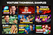 design click worthy youtube thumbnails for higher CTR