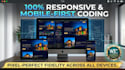 convert figma PSD or adobe xd to pixel perfect responsive HTML CSS