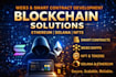 develop blockchain smart contracts, web3 dapp, solana ethereum nft