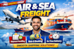 handle customs clearance, booking, and tracking for air and sea shipments