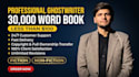 ghostwrite 30,000 word fiction nonfiction ebook ghost writer