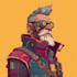 a sci fi character illustration or sci fi character