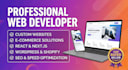 develop a professional full stack website with clean code
