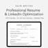 rewrite your resume and optimize your linkedin profile