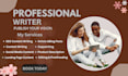 write SEO optimized blogs articles and persuasive copy