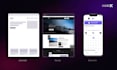 design clean modern UI UX web and app design in figma