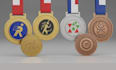 design running, cycling event medal and badges