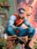 create illustrated novel, comic book cover