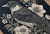 draw a custom linocut style flash tattoo design