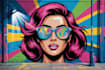 create a unique street pop art illustration