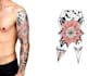 create sleeve tattoo design in geometric style