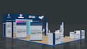 design 3d exhibition stall and booth rendering