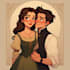 draw couple portrait illustration