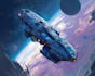 illustrate a spaceships and sci fi vehicles