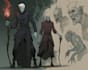 draw dark horror  character art