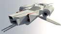 create high quality spaceship model, hard surface aircraft, 3d starship model