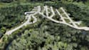 restructure 3d real estate development, render  aerial view, community layout