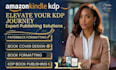 do amazon KDP book publishing, kdp book formatting and rank your book on kindle