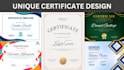 design modern diploma, certificate