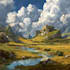 digitally paint fantasy landscape