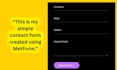 create wordpress form, popup form and fix email issue