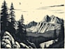 draw linocut illustration for tshirt design
