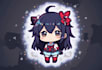 design exclusive logo with cute anime mascot, chibi